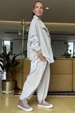 Made in Italy Cooper Needlecord Cap Sleeve Jacket Stone
